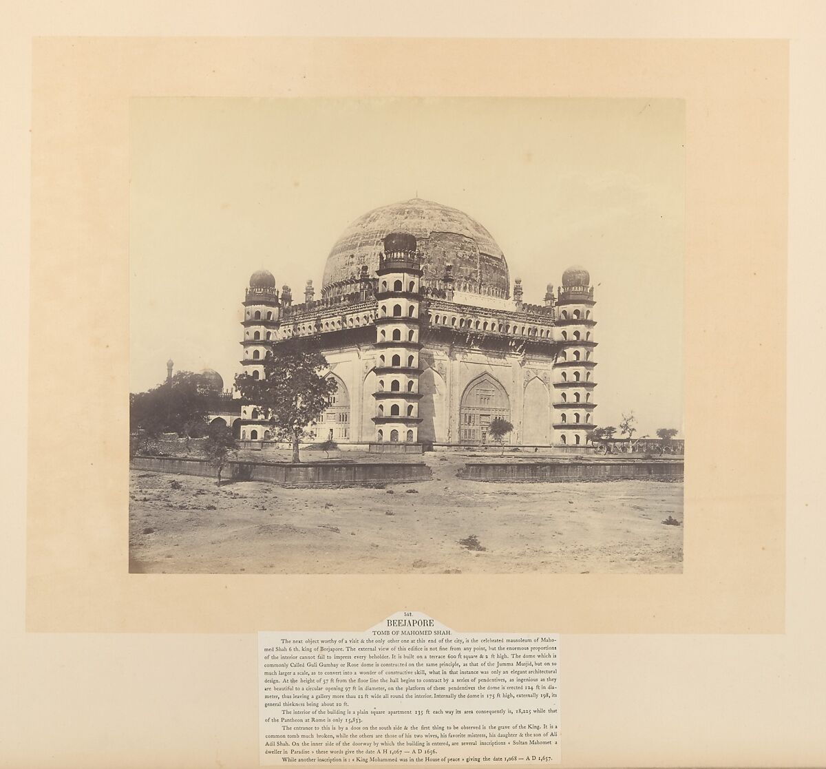 Views in India - Beejapoor, Unknown, Albumen silver prints