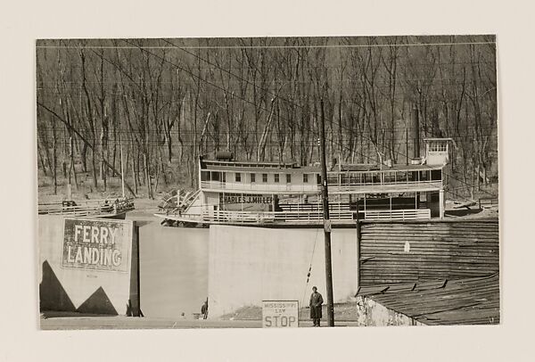 A Ferry Landing, Vicksburg, Mississippi, Walker Evans (American, St. Louis, Missouri 1903–1975 New Haven, Connecticut), Gelatin silver print 