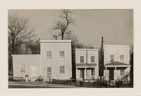 Frame Houses in Virginia, Walker Evans (American, St. Louis, Missouri 1903–1975 New Haven, Connecticut), Gelatin silver print 