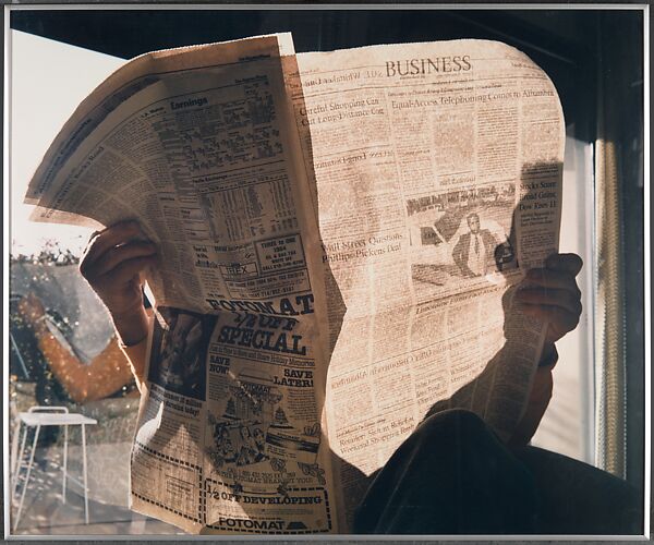 My Father Reading the Newspaper, Larry Sultan (American, 1946–2009), Chromogenic print 