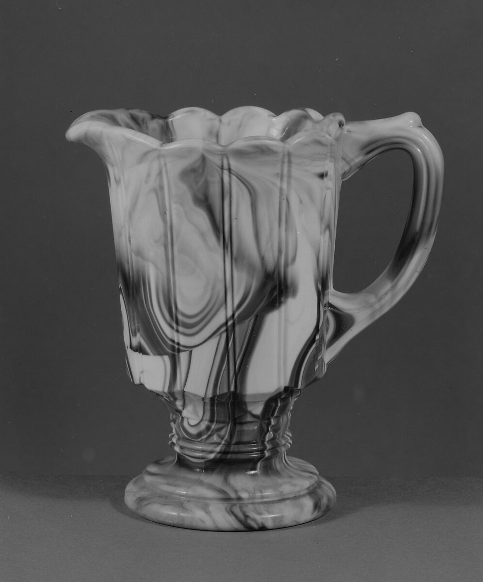 Creamer, Challinor, Taylor and Company (1866–1891), Pressed purple marble glass, American 