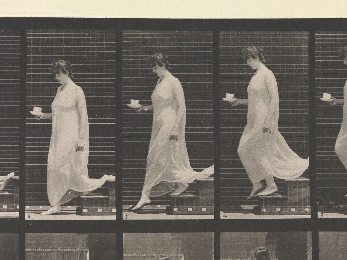 Animal Locomotion.  An Electro-Photographic Investigation... of Animal Movements.  Commenced 1872 - Completed 1885.  Volume VI, Woman (Semi-Nude and Transparent Drapery) Children, Eadweard Muybridge (British and American, Kingston upon Thames 1830–1904 Kingston upon Thames), Photogravures