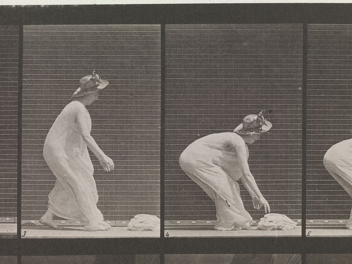 Animal Locomotion.  An Electro-Photographic Investigation... of Animal Movements.  Commenced 1872 - Completed 1885.  Volume VI, Woman (Semi-Nude and Transparent Drapery) Children, Eadweard Muybridge (British and American, Kingston upon Thames 1830–1904 Kingston upon Thames), Photogravures