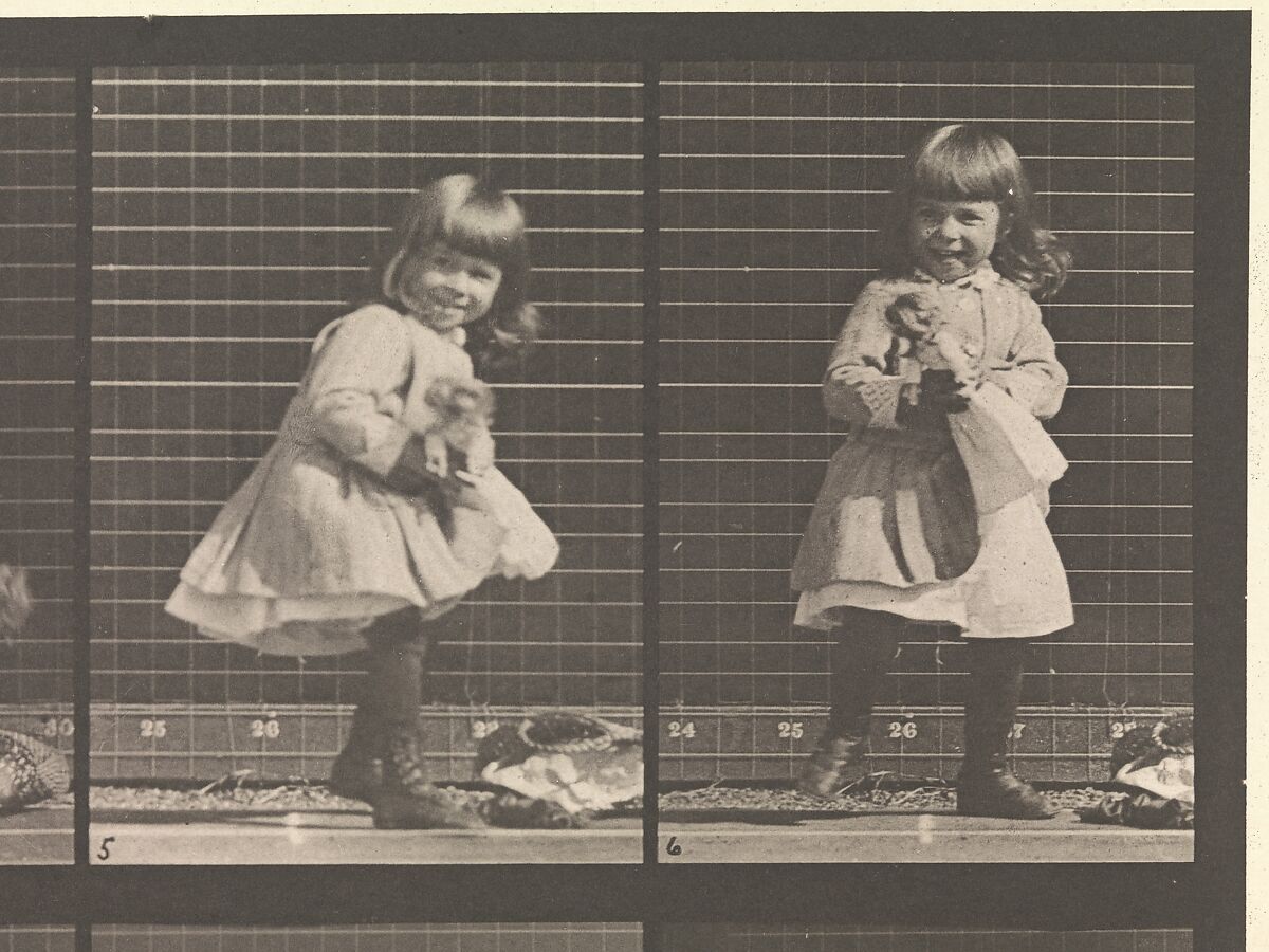 Animal Locomotion.  An Electro-Photographic Investigation... of Animal Movements.  Commenced 1872 - Completed 1885.  Volume VI, Woman (Semi-Nude and Transparent Drapery) Children, Eadweard Muybridge (British and American, Kingston upon Thames 1830–1904 Kingston upon Thames), Photogravures