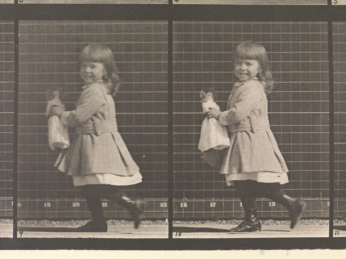 Animal Locomotion.  An Electro-Photographic Investigation... of Animal Movements.  Commenced 1872 - Completed 1885.  Volume VI, Woman (Semi-Nude and Transparent Drapery) Children, Eadweard Muybridge (British and American, Kingston upon Thames 1830–1904 Kingston upon Thames), Photogravures