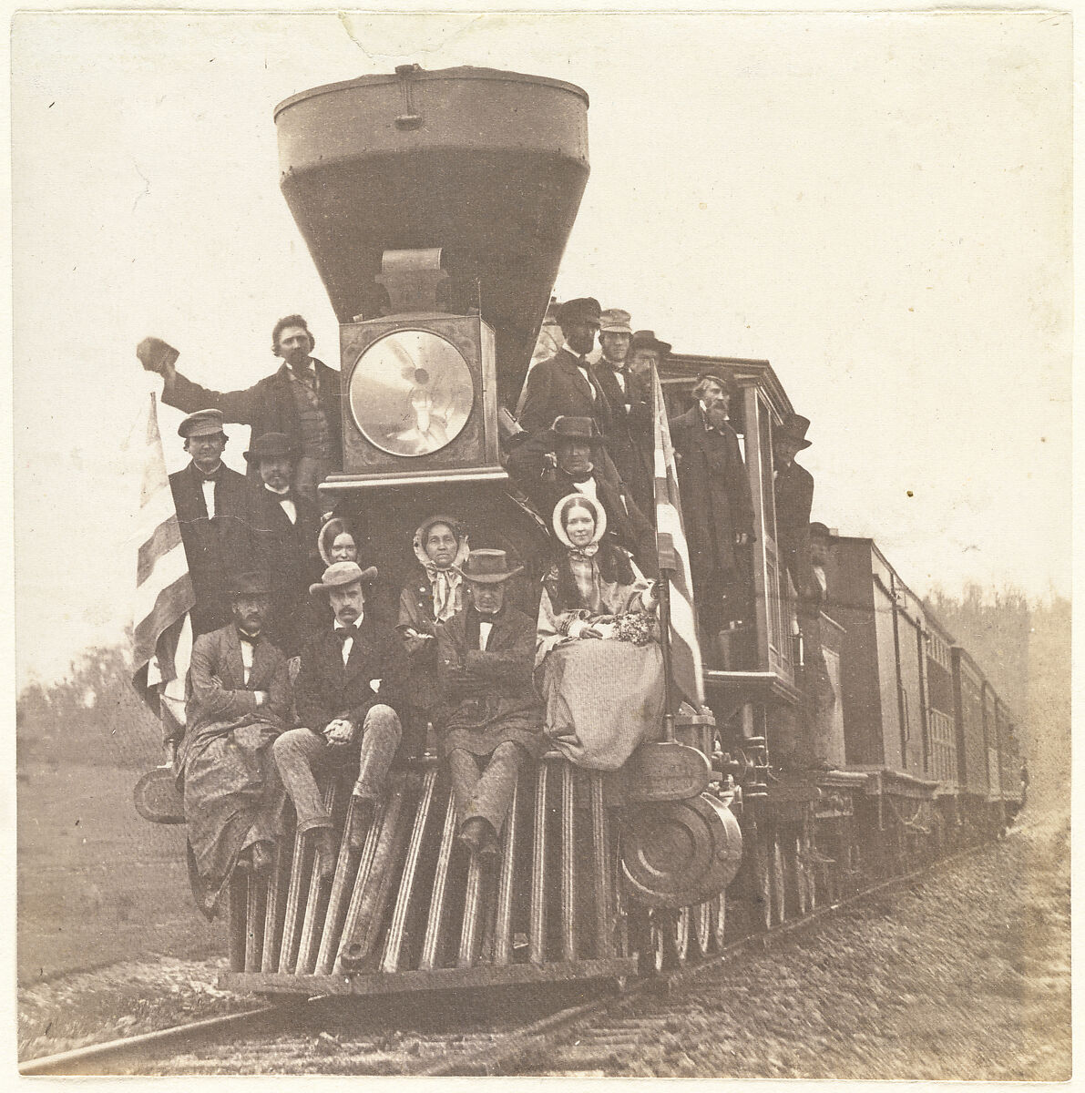 [Artists' Excursion on the Baltimore & Ohio Railroad], Unknown (American), Salted paper print from glass negative 