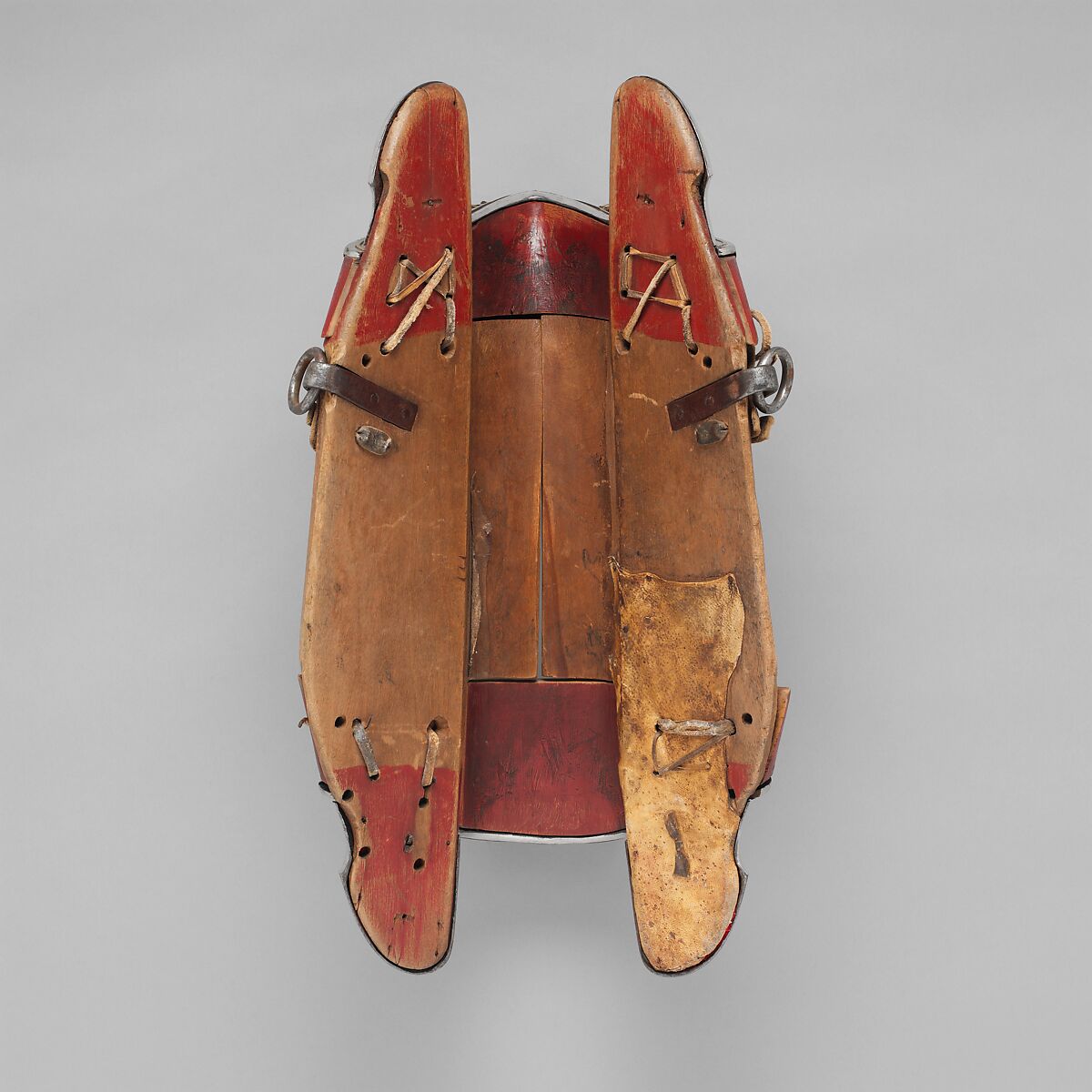 Saddle (<i>gser sga</i>), Iron, gold, silver, wood, leather, textile, Eastern Tibetan or Chinese for the Tibetan market