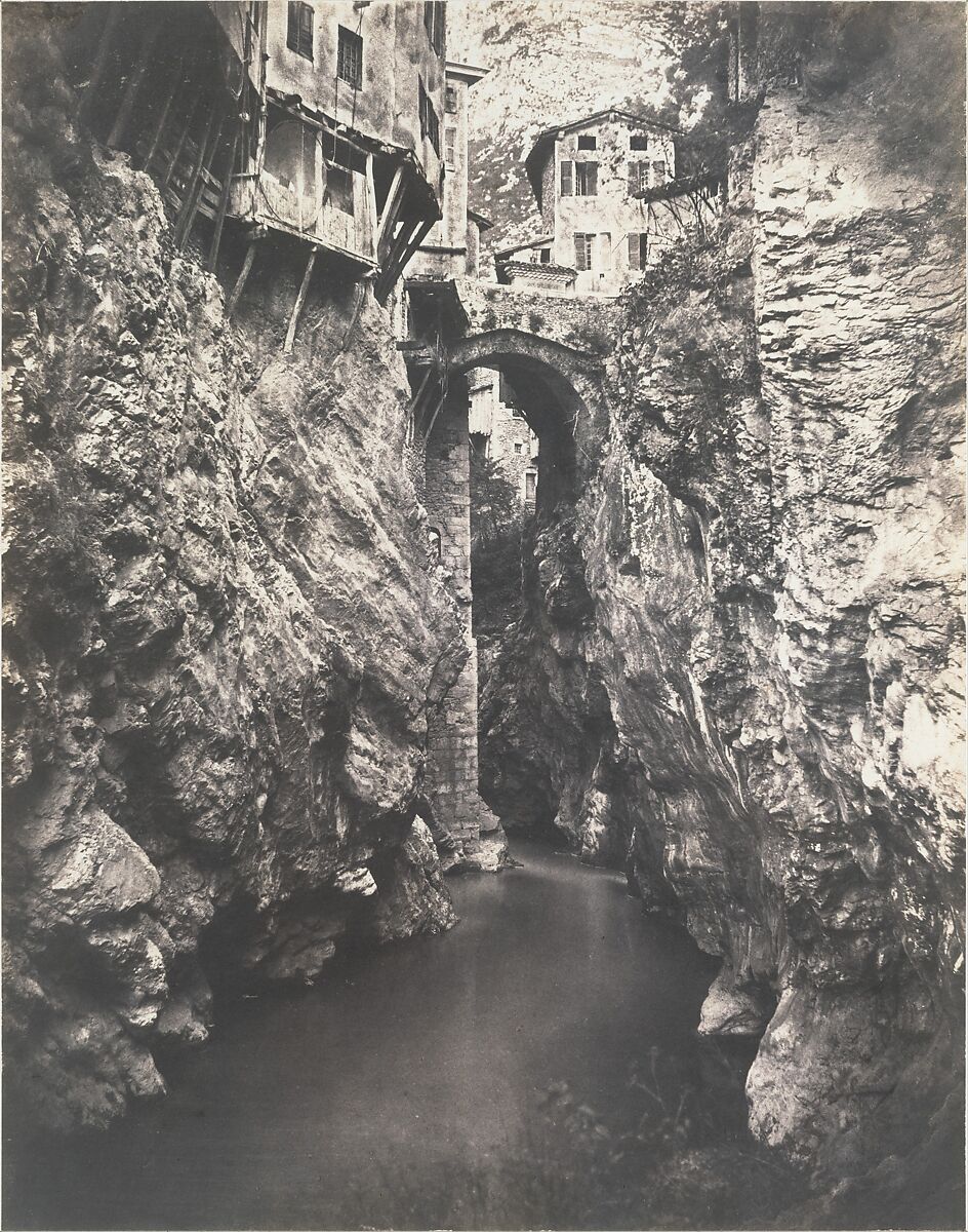 Pont en Royans, Edouard Baldus  French, born Prussia, Salted paper print from paper negative