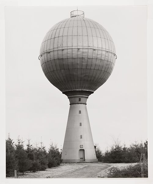 Water Tower, Verviers, Belgium, Bernd and Hilla Becher (German, active 1959–2007), Gelatin silver print 