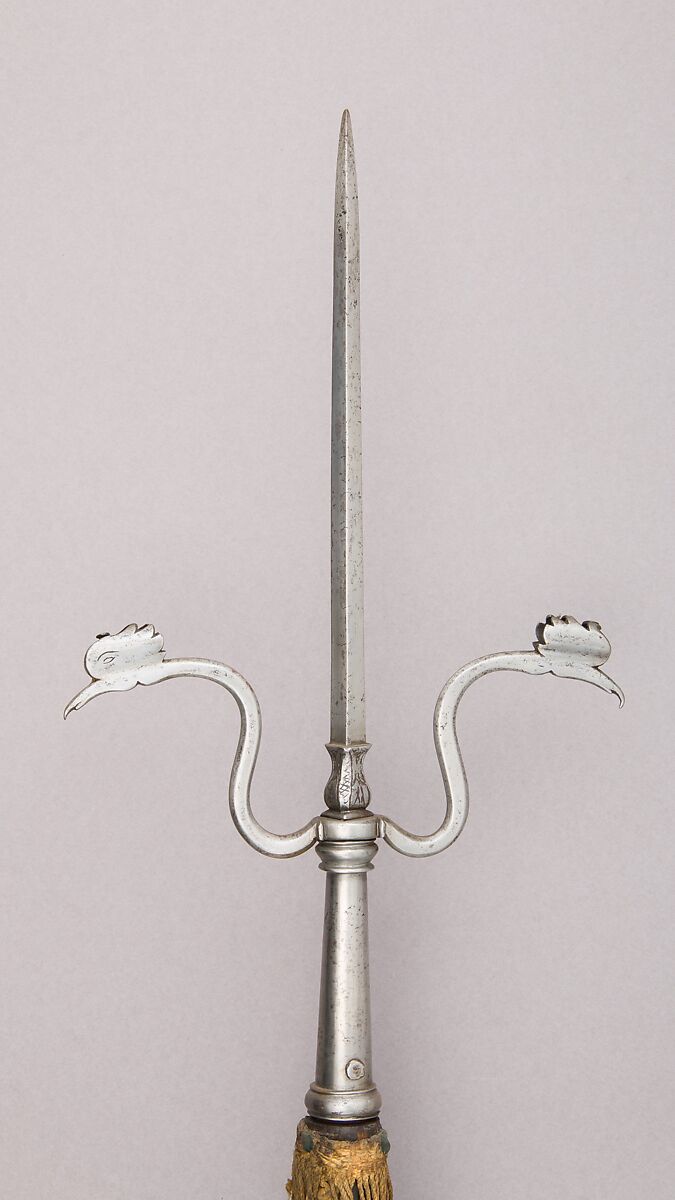 Linstock, Steel, wood, textile, brass, German