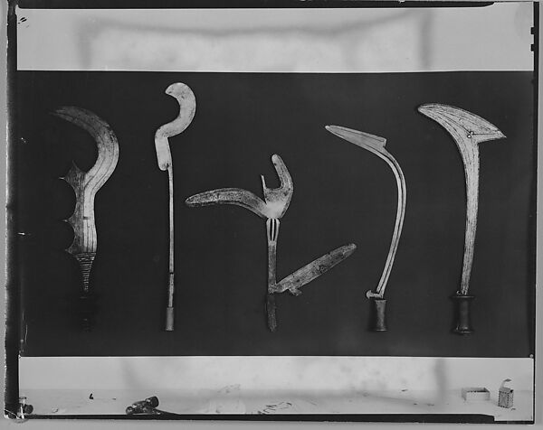 [Five Knifes, Belgian Congo], Walker Evans (American, St. Louis, Missouri 1903–1975 New Haven, Connecticut), Gelatin silver print 