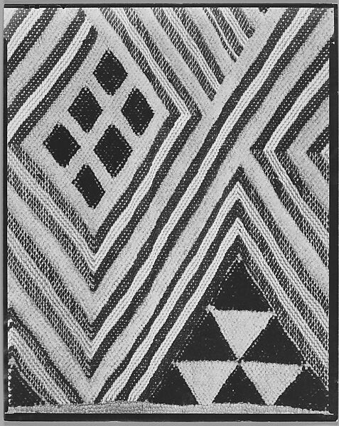 [Tufted Textile (Detail), Belgian Congo], Walker Evans (American, St. Louis, Missouri 1903–1975 New Haven, Connecticut), Gelatin silver print 