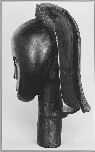 [Ancestral Figure, Head (Profile), Gabon], Walker Evans (American, St. Louis, Missouri 1903–1975 New Haven, Connecticut), Gelatin silver print 