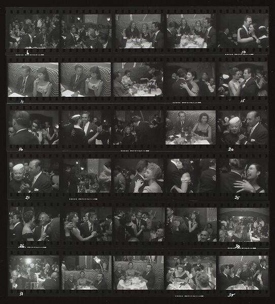 [El Morocco Contact Sheet], Garry Winogrand (American, New York 1928–1984 Tijuana, Mexico), Gelatin silver print 