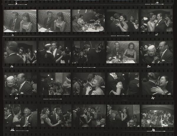 [El Morocco Contact Sheet], Garry Winogrand (American, New York 1928–1984 Tijuana, Mexico), Gelatin silver print