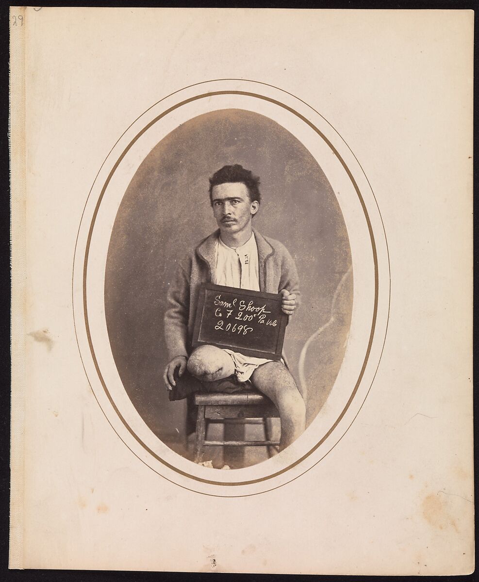 Private Samuel Shoop, Company F, 200th Pennsylvania Infantry, Reed Brockway Bontecou (American, 1824–1907), Albumen silver print from glass negative 