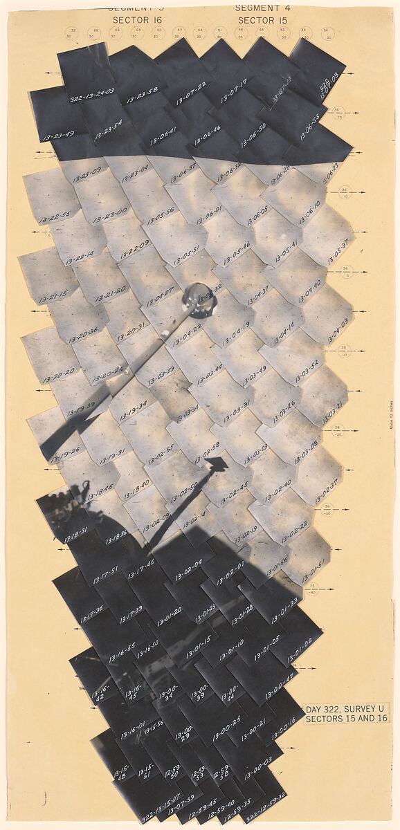 Day 322, Survey U, Sectors 15 and 16, United States Geological Survey (American), Instant diffusion transfer prints (Polaroid) 