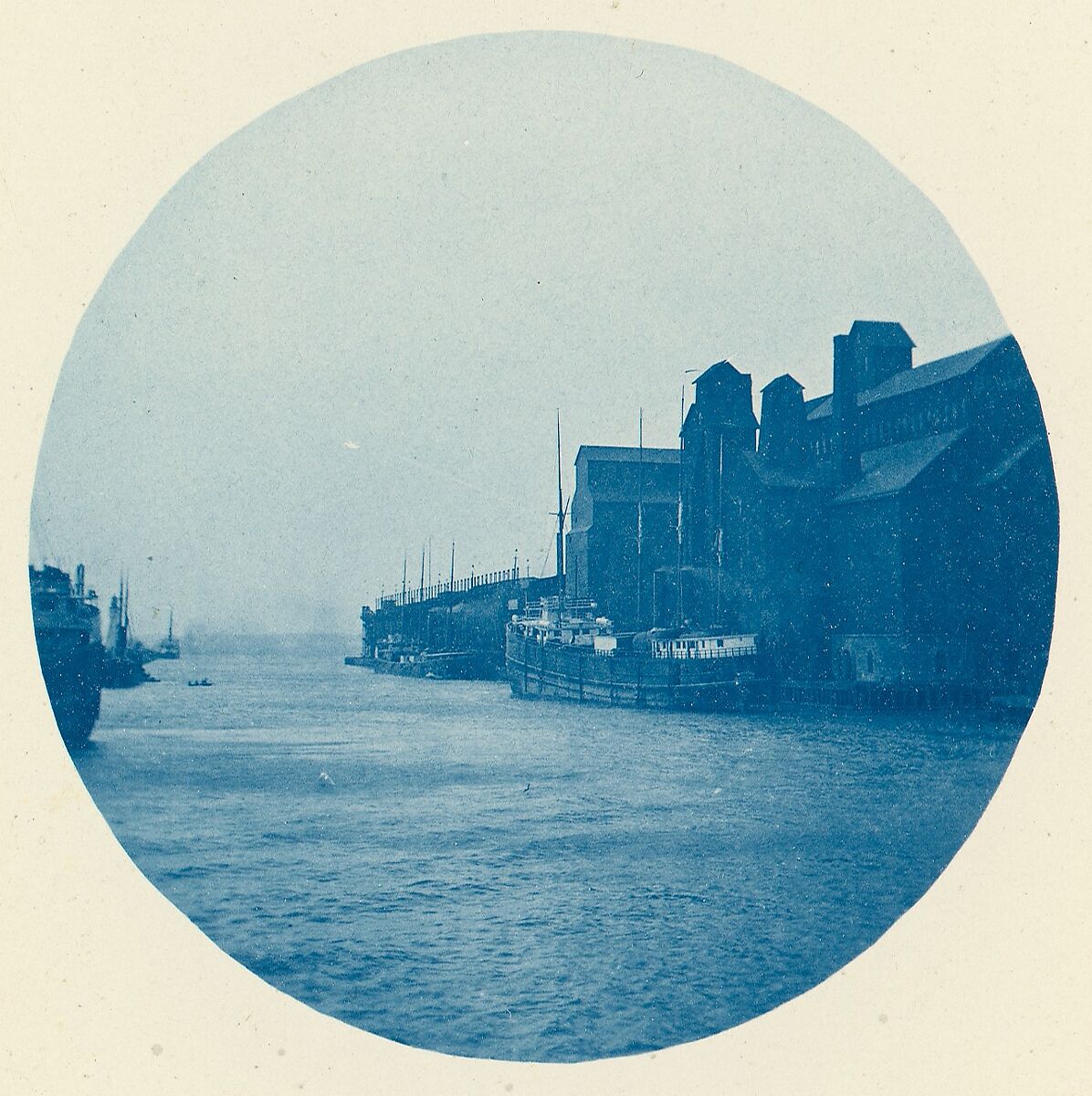 [Port Scene on the Great Lakes], Unknown, Cyanotype 