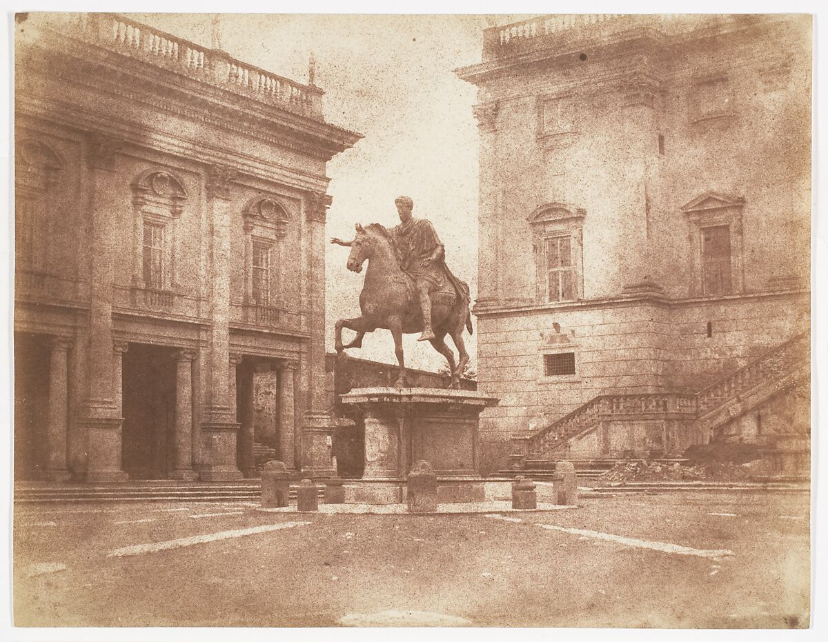 The Capitoline, Calvert Richard Jones (British, Swansea, Wales 1802–1877 Bath, England), Salted paper print from a paper negative 