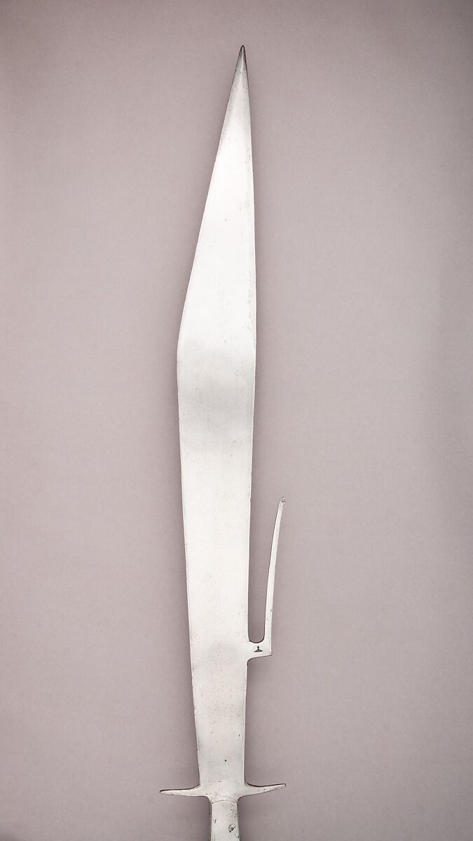 Glaive, Steel, wood, textile, gold, Italian, Venice