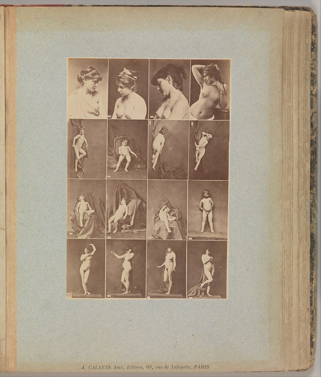 Album d'Études–Poses, Louis Igout (French, 1837–1881), Albumen silver prints from glass negatives