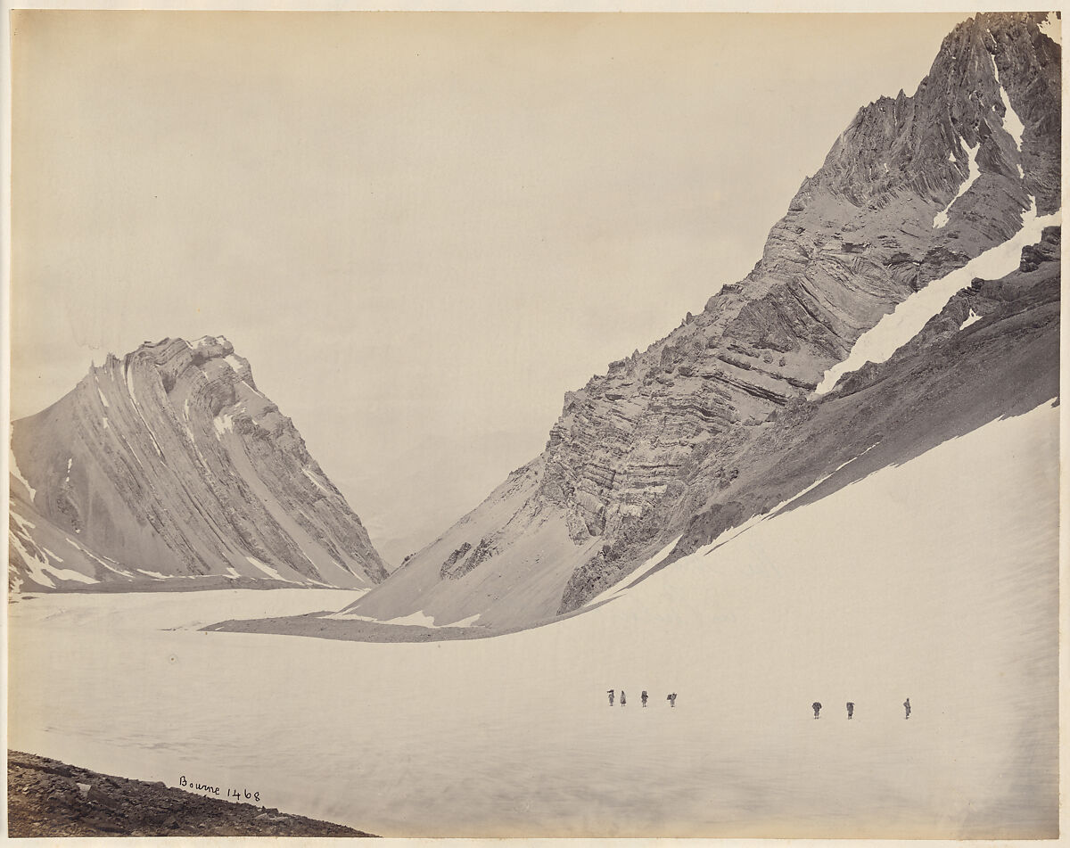 The Manirung Pass, Samuel Bourne (British, 1834–1912), Albumen silver print from glass negative 