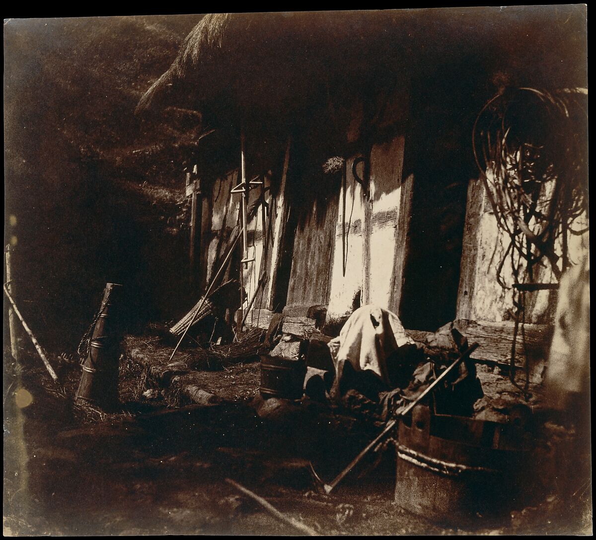 [Farmyard Scene], V. Dijon (French), Albumen silver print from paper negative 