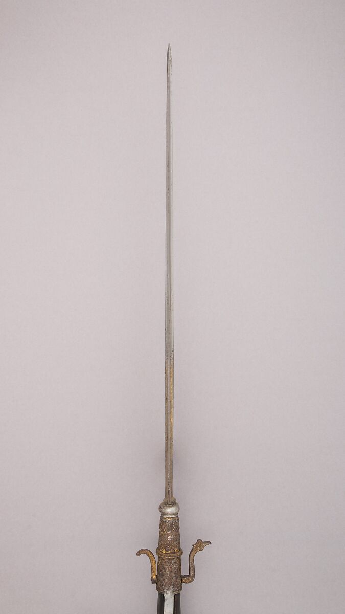 Partisan, Steel, wood, gold, French