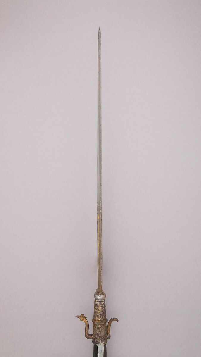 Partisan, Steel, wood, gold, French