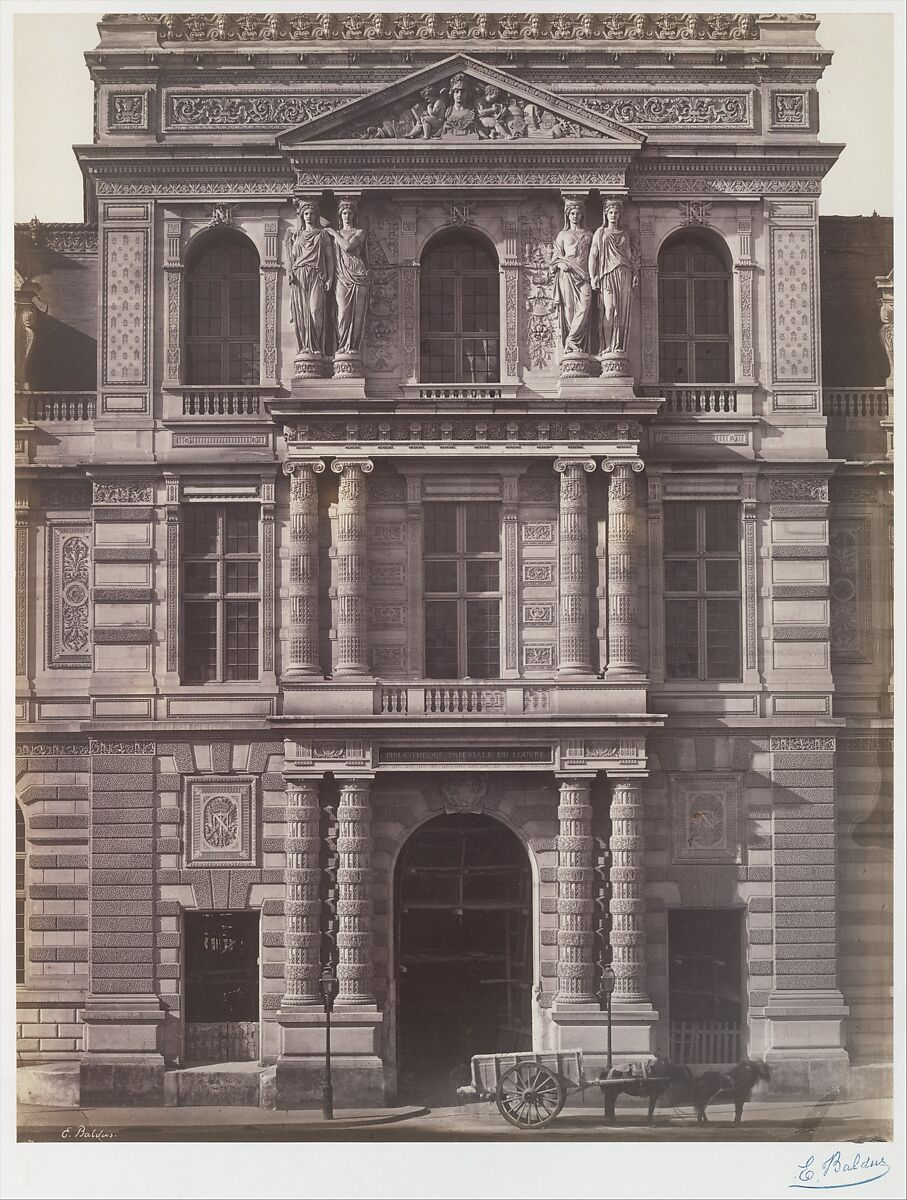 [Imperial Library of the Louvre], Edouard Baldus  French, born Prussia, Salted paper print from glass negative