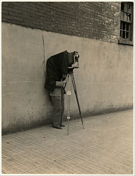 [Walker Evans with View Camera], Peter Sekaer (American (born Denmark), Copenhagen 1901–1950 Ardsley, New York), Gelatin silver print 