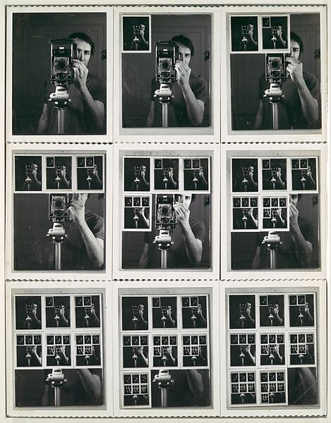 Nine Polaroid Photographs of a Mirror