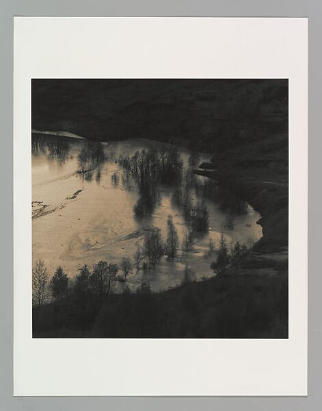 Effluent Holding Pond, Chemópetrol Mines, Bohemia, Emmet Gowin (American, born 1941), Gelatin silver print 