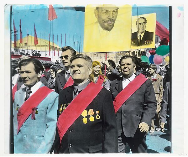 [May Day Parade], Boris Mikhailov (Ukrainian, born 1938), Gelatin silver print with applied color 