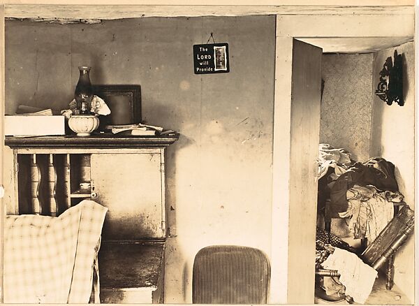 New York State Farm Interior, Walker Evans (American, St. Louis, Missouri 1903–1975 New Haven, Connecticut), Gelatin silver print 