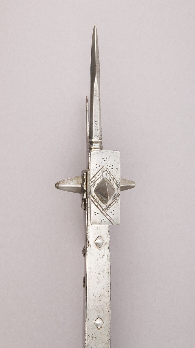 Pollaxe, Steel, brass, wood (ash), French, Burgundy