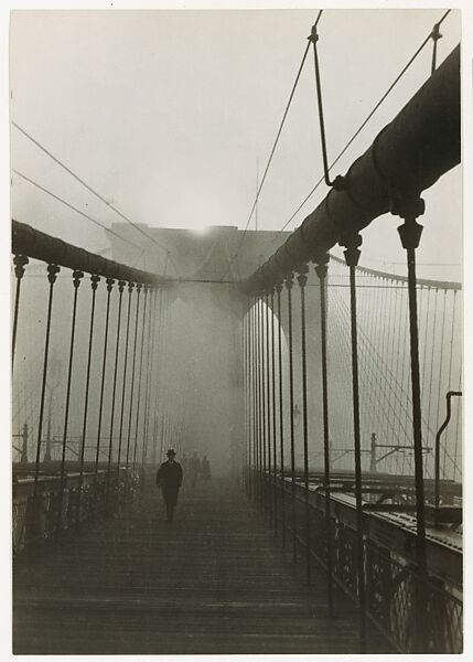 [Brooklyn Bridge], Paul Grotz (American (born Germany), Stuttgart 1902–1990 Hyannis, Massachusetts), Gelatin silver print 