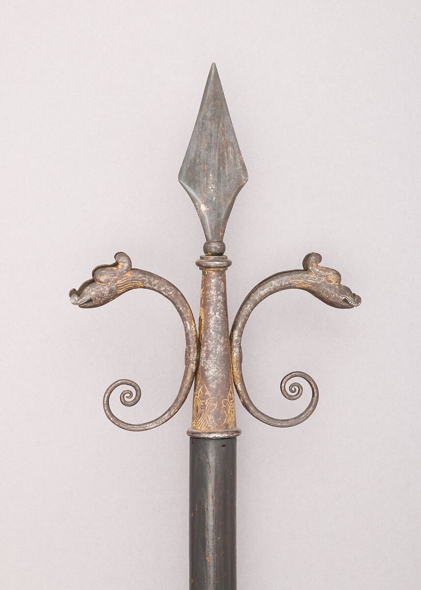 Linstock, Iron, wood (ash), gold, Italian