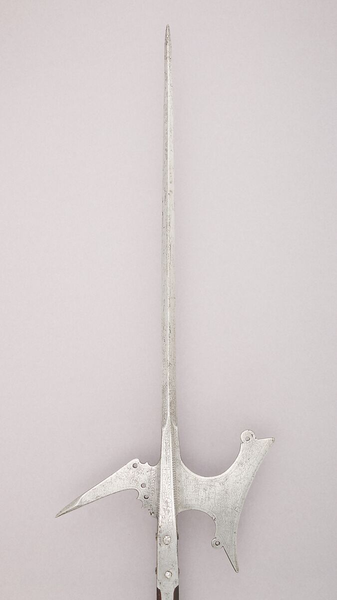 Halberd, Steel, wood, Italian