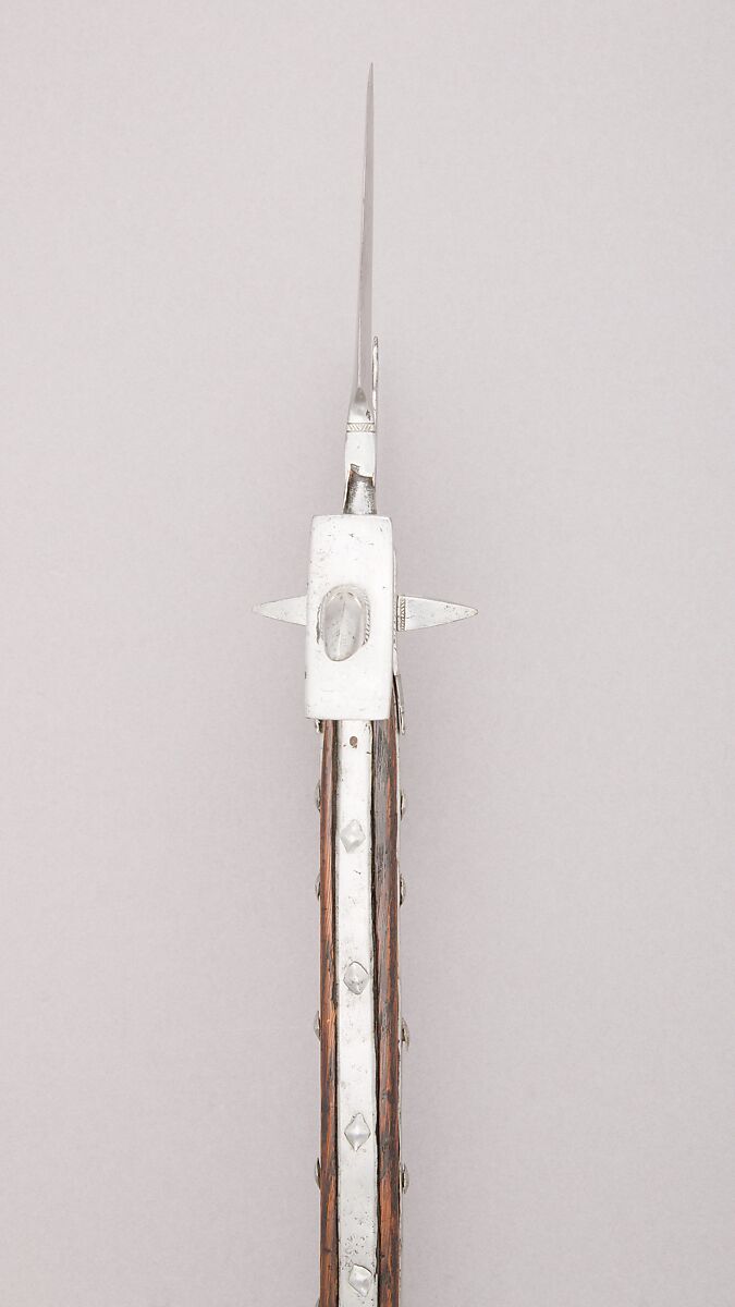 Pollaxe, Steel, wood (oak), French, Burgundy