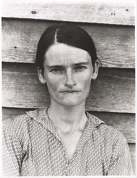 雪莉．勒文翻拍伊文斯的作品展出，製成《After Walker Evans》系列，此為《After Walker Evans: 4》。（圖片來源／取自大都會美術館官網）