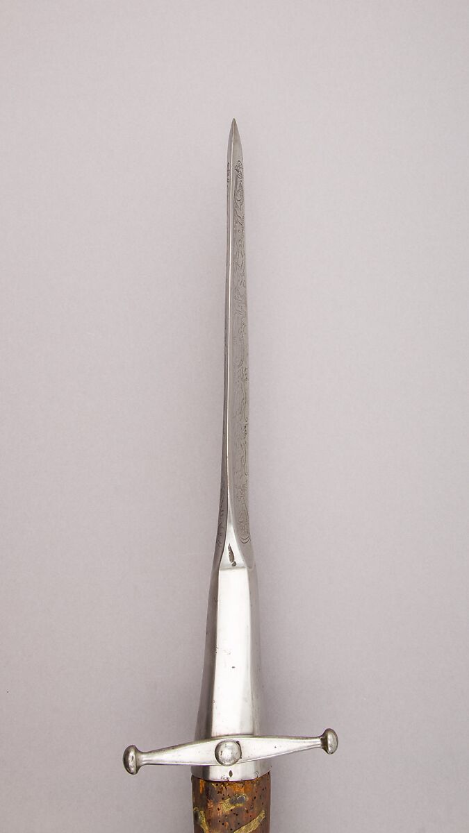 Boar Spear, Steel, wood (ash), brass, textile, German