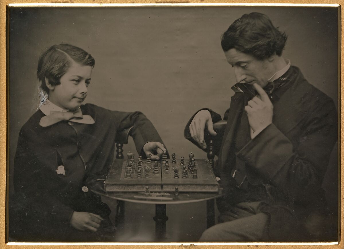 [Chess Players], Unknown (British), Ambrotype 