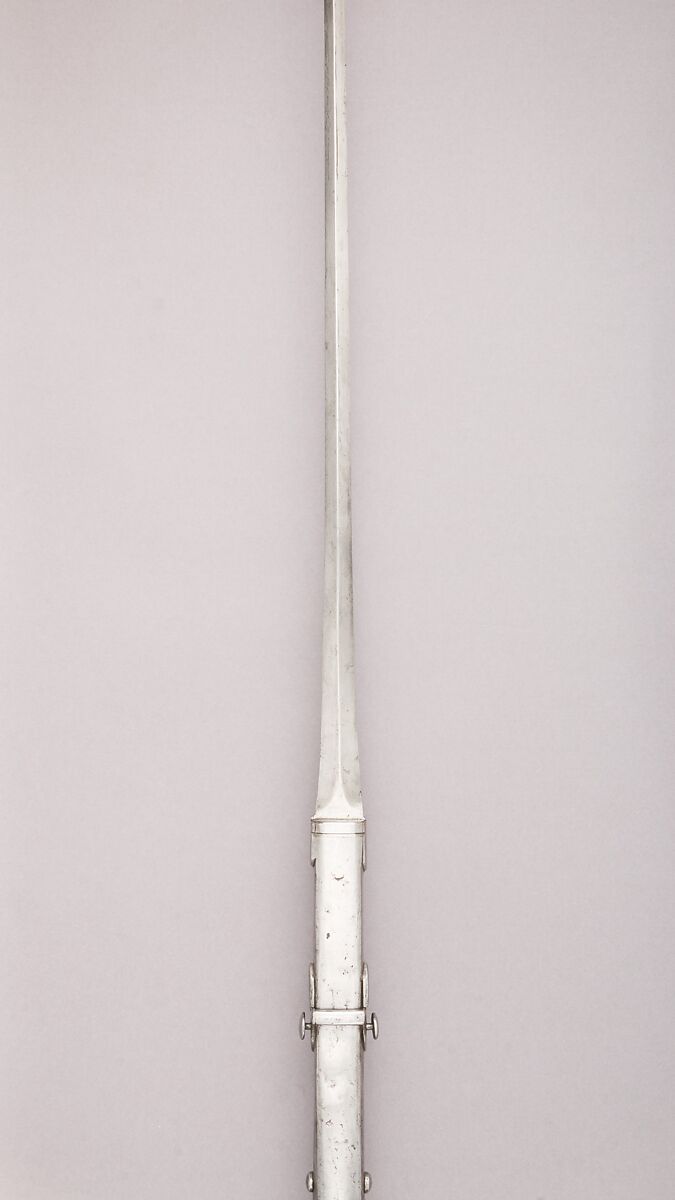 Hunting Spear, Steel, wood, iron, copper, gold, German