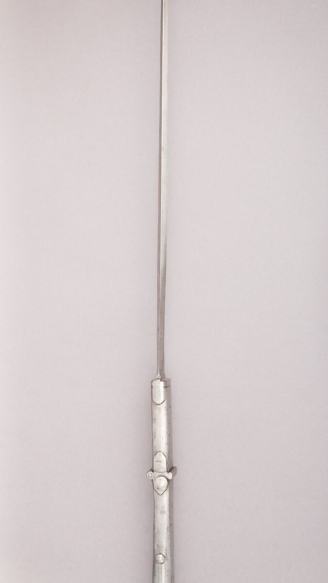 Hunting Spear, Steel, wood, iron, copper, gold, German