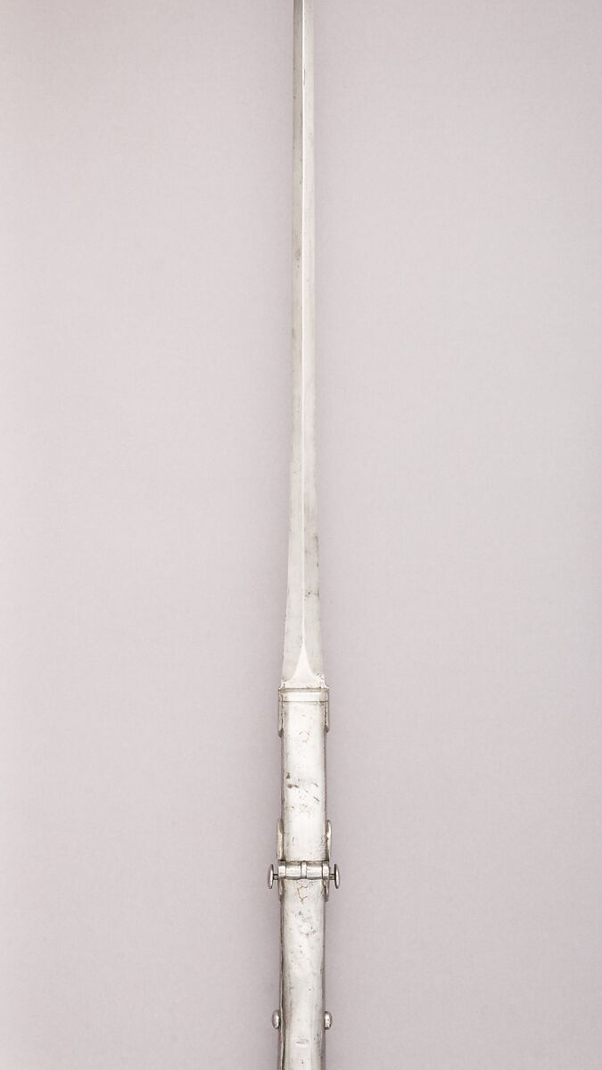 Hunting Spear, Steel, wood, iron, copper, gold, German