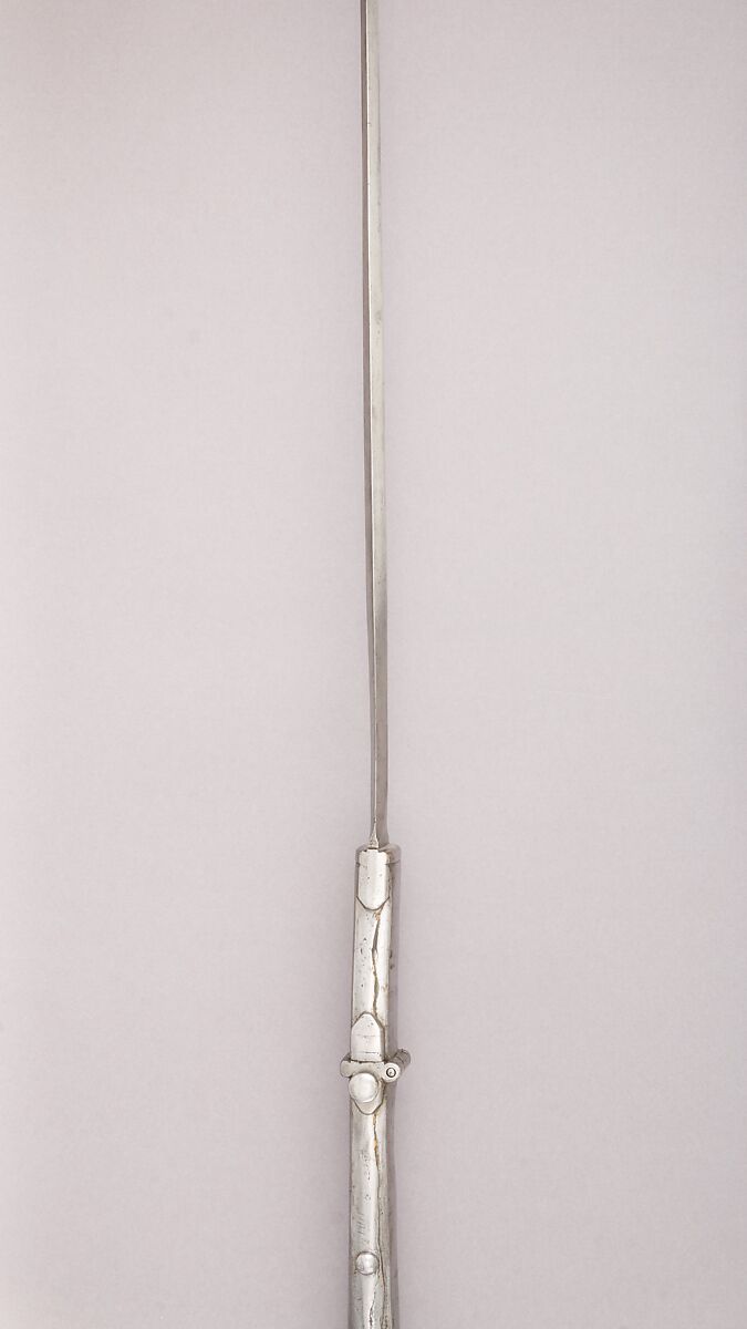 Hunting Spear, Steel, wood, iron, copper, gold, German