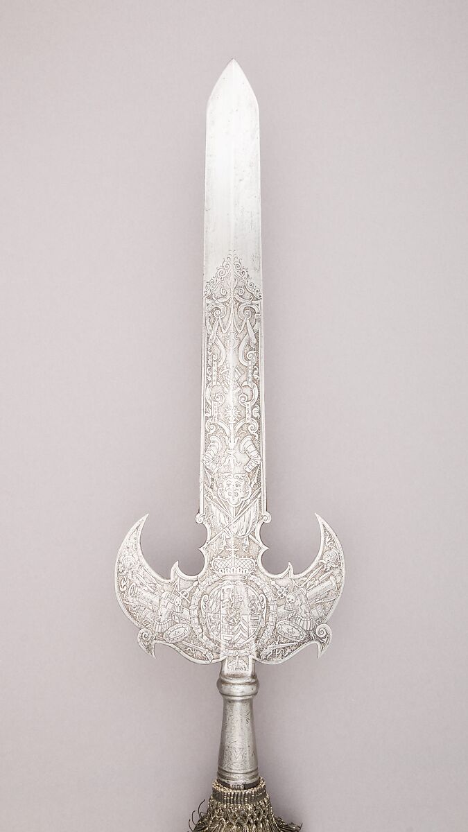 Partisan of Wolfgang Wilhelm of Bavaria, Count Palatine of the Rhine, Steel, wood, textile, German, Bavaria