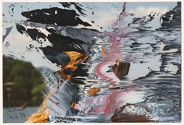 Untitled 4/1/91, Gerhard Richter (German, born Dresden, 1932), Oil paint on chromogenic print 