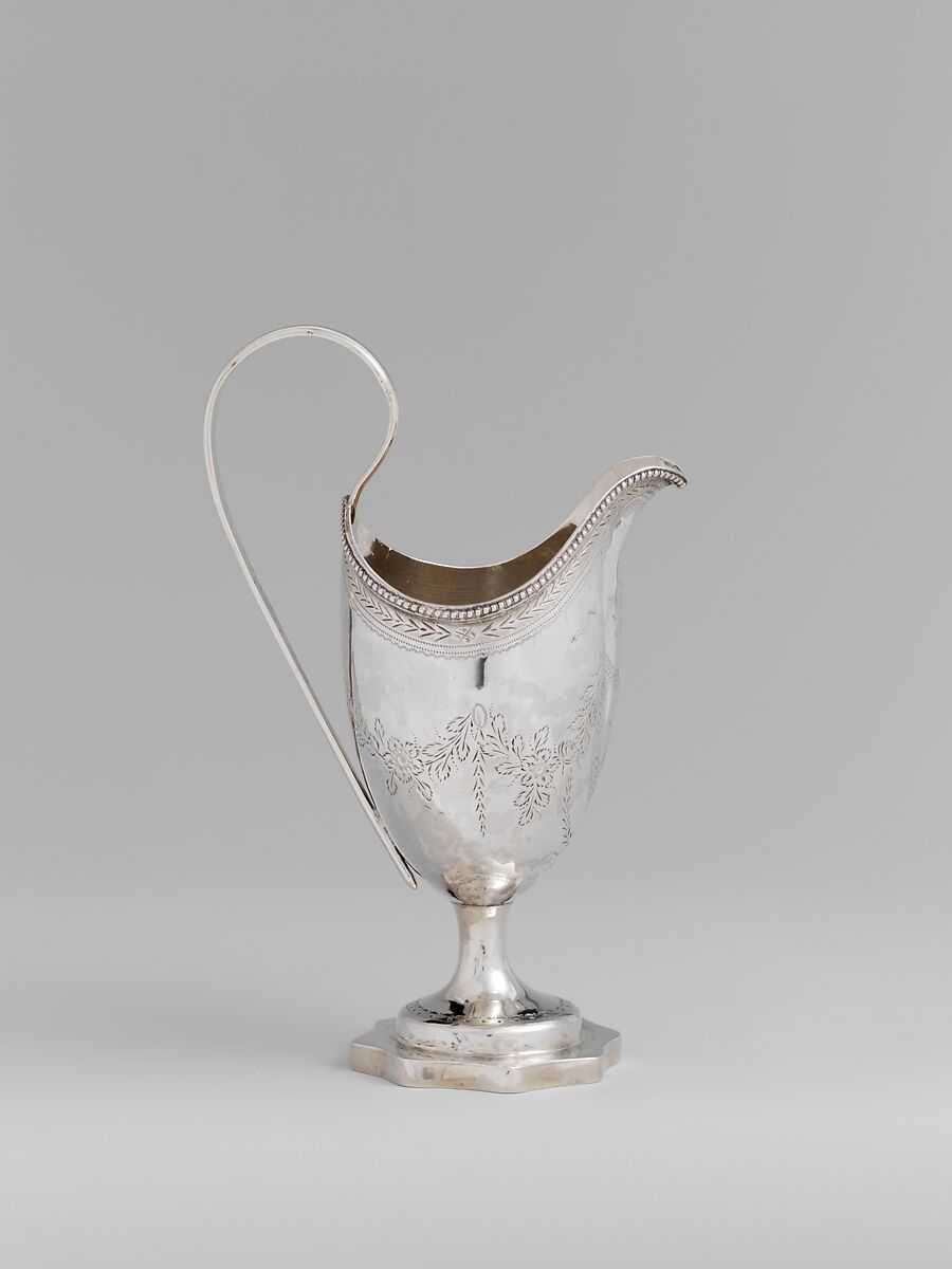 Creampot, William W. Gilbert (1746–1832), Silver, American 